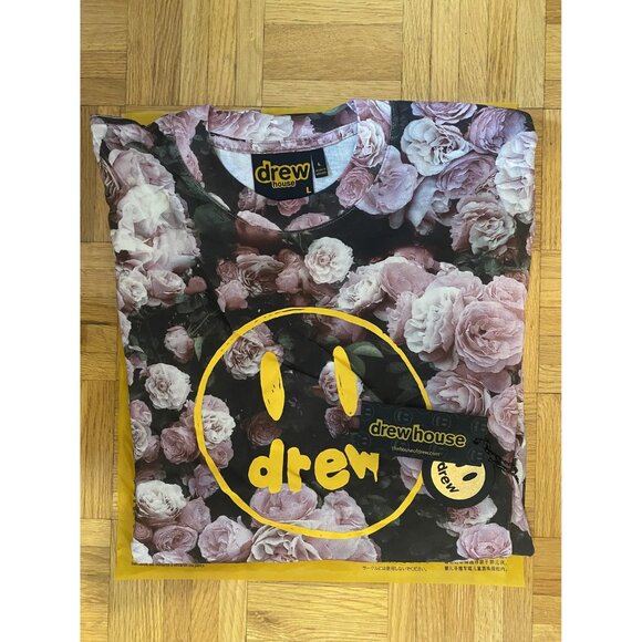 NWOT Drew House Painted Mascot T-Shirt, Floral Roses, Large - Picture 3 of 7